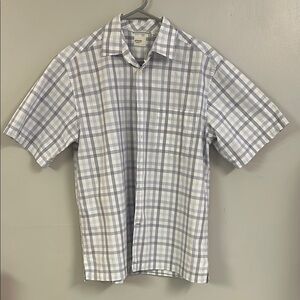 Men's Gray Plaid Shirt